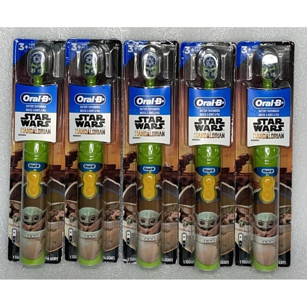 Oral-B The Mandalorian Children's Electric Battery-Powered Toothbrushes Lot of 5